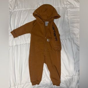 Carhartt Fleece Full-Zip Long-Sleeve Coveralls for Baby Boy